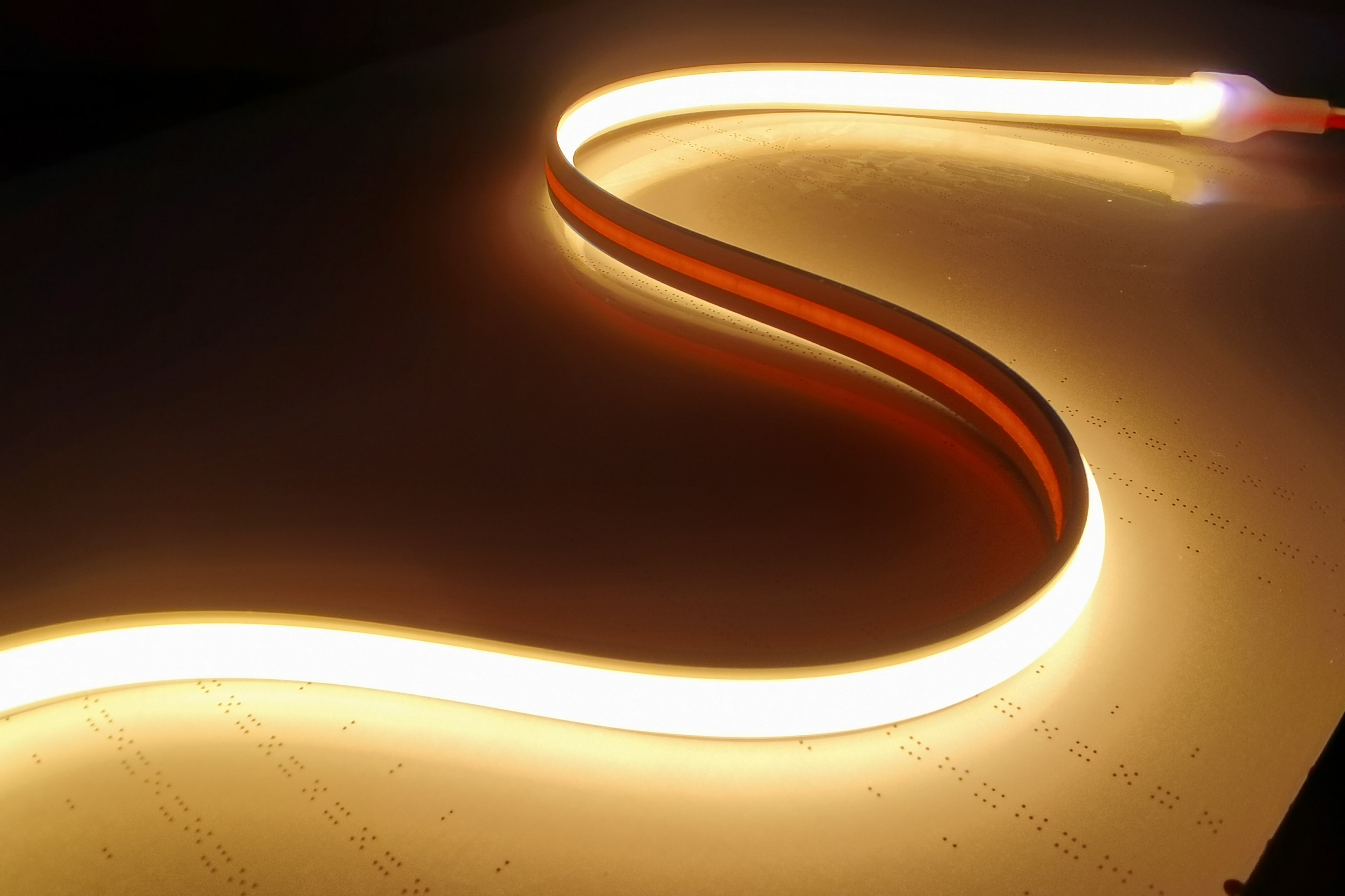 ingen ljuspunkt COB led strip ljus